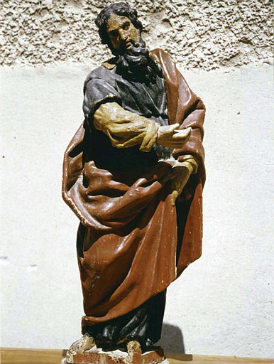 Statue : 'Saint Paul', bois sculpté, peint - © Ministère de la Culture (France), Médiathèque du patrimoine et de la photographie (objets mobiliers), tous droits réservés
