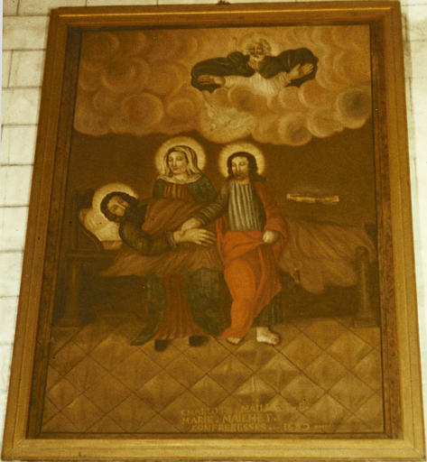Ex-voto de Charlotte et Marie Mailhet, huile sur toile, 1682