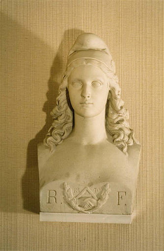 Buste : 'Marianne', plâtre, 1870 - © Ministère de la Culture (France), Médiathèque du patrimoine et de la photographie (objets mobiliers), tous droits réservés