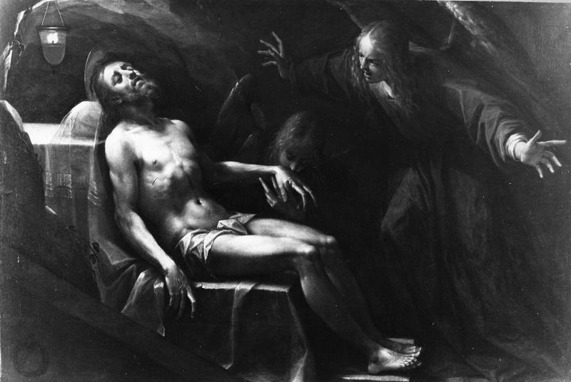 tableau : anges au Sépulcre du Christ (les), vue générale - © Ministère de la Culture (France), Médiathèque du patrimoine et de la photographie (objets mobiliers), tous droits réservés