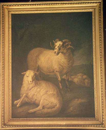 Tableau : Moutons et bélier