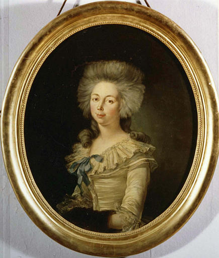 Tableau : Autoportrait de Marie-Louise Sémen de Brémond, épouse de Jacques II, marquis du Puy-Montbrun