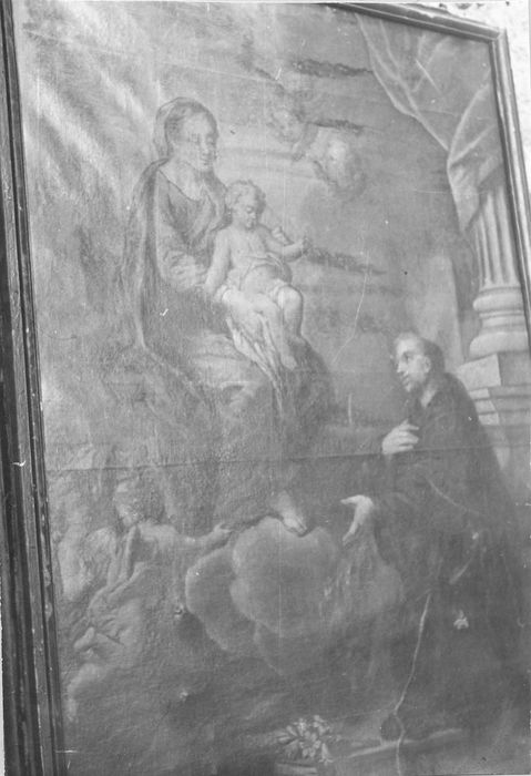 tableau : saint Antoine-de-Padoue en prière devant la Vierge - © Ministère de la Culture (France), Médiathèque du patrimoine et de la photographie, diffusion GrandPalaisRmn Photo