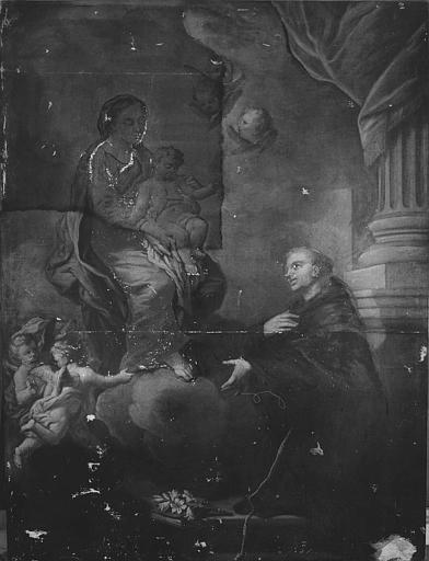 Tableau : L'apparition de la Vierge à saint Antoine de Padoue - © Ministère de la Culture (France), Médiathèque du patrimoine et de la photographie (objets mobiliers), tous droits réservés
