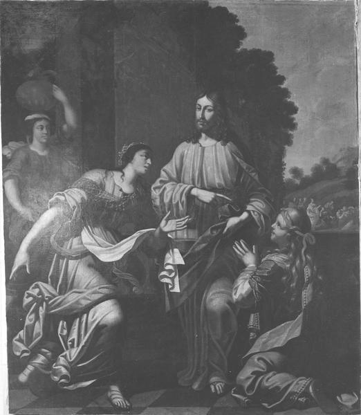 tableau : Christ chez Marthe et Marie (le), vue générale - © Ministère de la Culture (France), Médiathèque du patrimoine et de la photographie (objets mobiliers), tous droits réservés