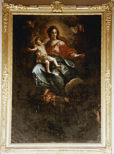 Tableau : 'Vierge à l'Enfant et les âmes du purgatoire', huile sur toile - © Ministère de la Culture (France), Médiathèque du patrimoine et de la photographie (objets mobiliers), tous droits réservés