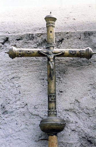 Croix de procession en cuivre