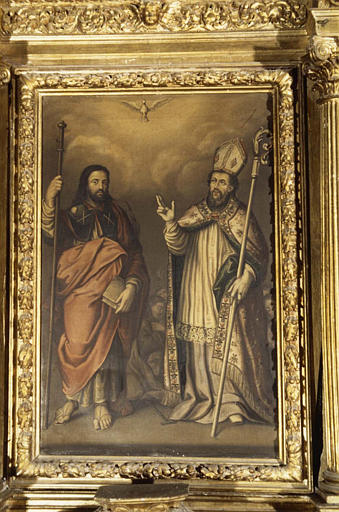 Tableau : 'Saint Jacques et saint Eutrope', huile sur toile - © Ministère de la Culture (France), Médiathèque du patrimoine et de la photographie (objets mobiliers), tous droits réservés