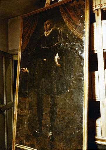 Tableau : 'Portrait en pied de Perrot de Verdun, consul de Romans', huile sur toile