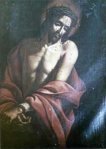 Tableau : 'Christ de dérision', huile sur toile