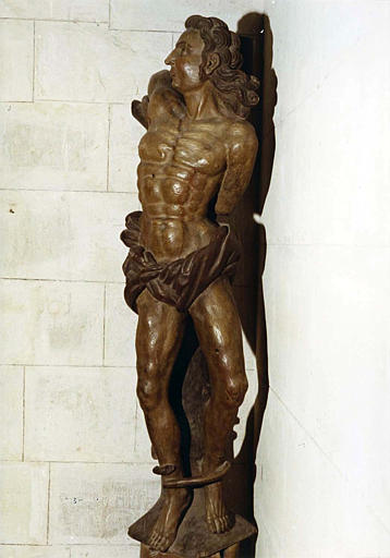 Statue : 'Saint Sébastien', bois sculpté - © Ministère de la Culture (France), Médiathèque du patrimoine et de la photographie (objets mobiliers), tous droits réservés