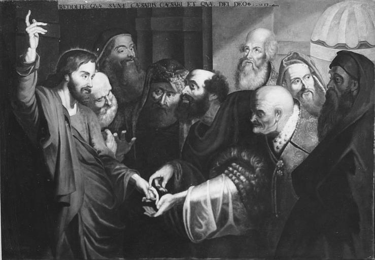 Tableau : 'Le Tribut de César', huile sur toile - © Ministère de la Culture (France), Médiathèque du patrimoine et de la photographie (objets mobiliers), tous droits réservés