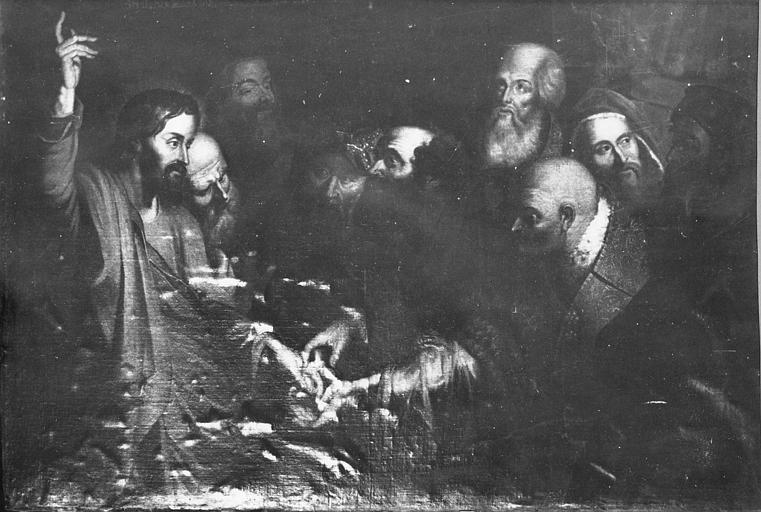 Tableau : 'Le Tribut de César', huile sur toile, vue en lumière tangentielle - © Ministère de la Culture (France), Médiathèque du patrimoine et de la photographie (objets mobiliers), tous droits réservés