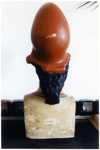 Buste de Marianne, plâtre peint, 1848 (dos)