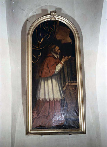 Tableau : 'Saint Charles Borromée', huile sur toile cintrée - © Ministère de la Culture (France), Médiathèque du patrimoine et de la photographie (objets mobiliers), tous droits réservés