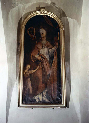 Tableau : 'Saint Augustin', huile sur toile cintrée - © Ministère de la Culture (France), Médiathèque du patrimoine et de la photographie (objets mobiliers), tous droits réservés