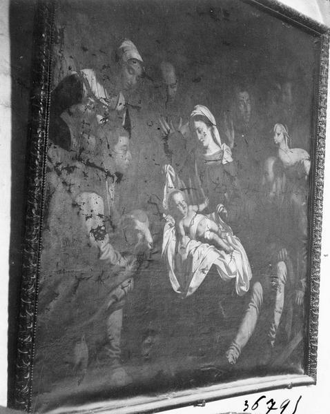 tableau : adoration des bergers (l'), vue générale - © Ministère de la Culture (France), Médiathèque du patrimoine et de la photographie (objets mobiliers), tous droits réservés