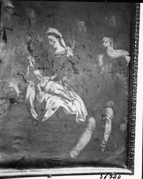 tableau : adoration des bergers (l'), vue générale - © Ministère de la Culture (France), Médiathèque du patrimoine et de la photographie (objets mobiliers), tous droits réservés
