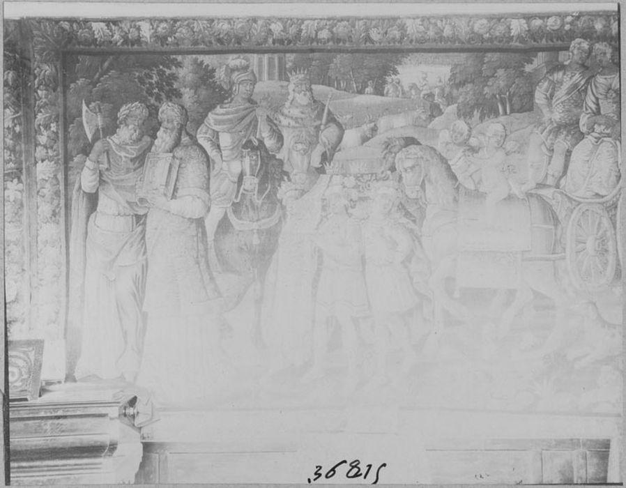 pièce murale : roman de chevalerie, vue partielle - © Ministère de la Culture (France), Médiathèque du patrimoine et de la photographie, diffusion RMN-GP