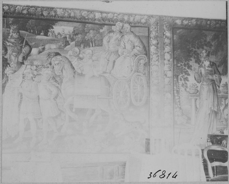 pièce murale : roman de chevalerie, vue partielle - © Ministère de la Culture (France), Médiathèque du patrimoine et de la photographie, diffusion RMN-GP