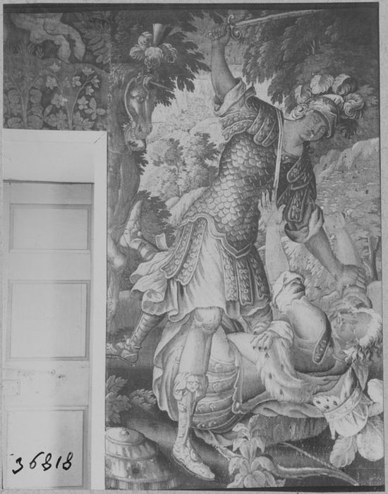 pièce murale : roman de chevalerie, détail - © Ministère de la Culture (France), Médiathèque du patrimoine et de la photographie, diffusion RMN-GP