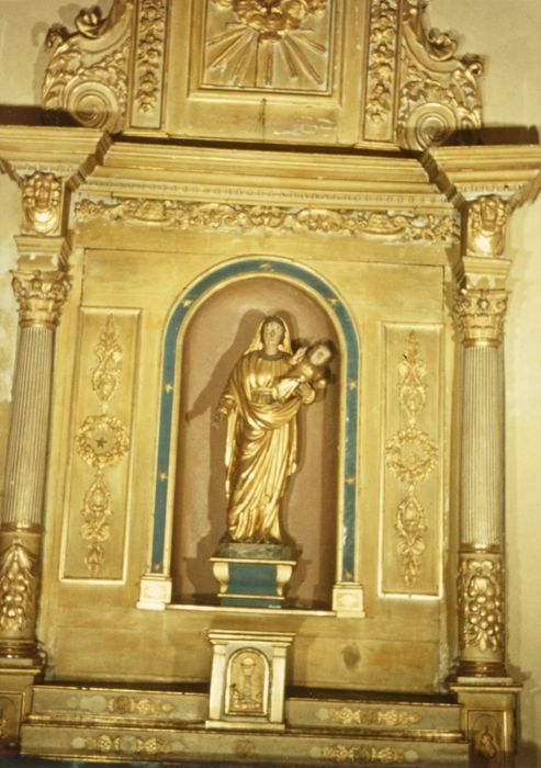 retable, statue : Vierge à l’Enfant