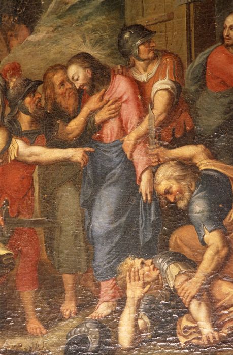 tableau : arrestation du Christ au Jardin des oliviers, détail - © Ministère de la Culture (France), Médiathèque du patrimoine et de la photographie, diffusion GrandPalaisRmn Photo