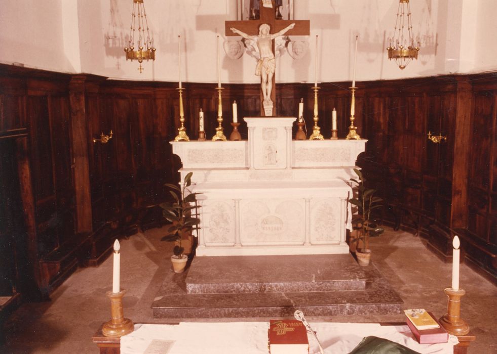 lambris de revêtement (boiseries du choeur)