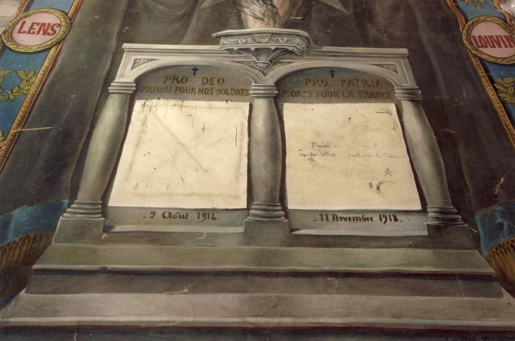 tableau commémoratif des morts de la guerre de 1914-1918, détail - © Ministère de la Culture (France), Médiathèque du patrimoine et de la photographie, diffusion GrandPalaisRmn Photo