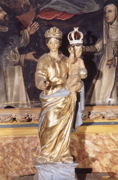 statue : Vierge à l'Enfant couronnés - © Ministère de la Culture (France), Médiathèque du patrimoine et de la photographie, diffusion GrandPalaisRmn Photo