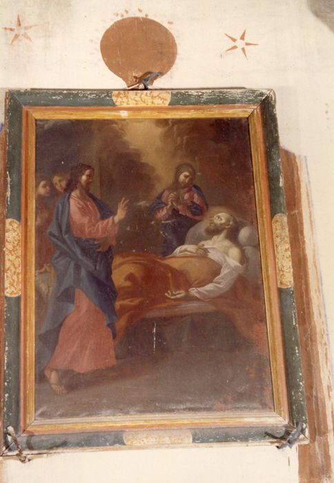 tableau et son cadre : Mort de saint Joseph - © Ministère de la Culture (France), Médiathèque du patrimoine et de la photographie, diffusion GrandPalaisRmn Photo