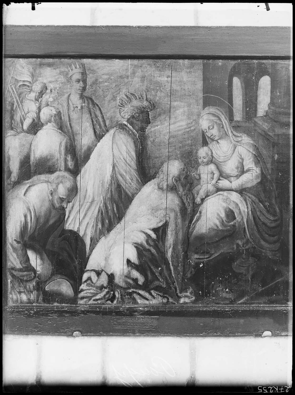 Panneau peint : Adoration des Mages