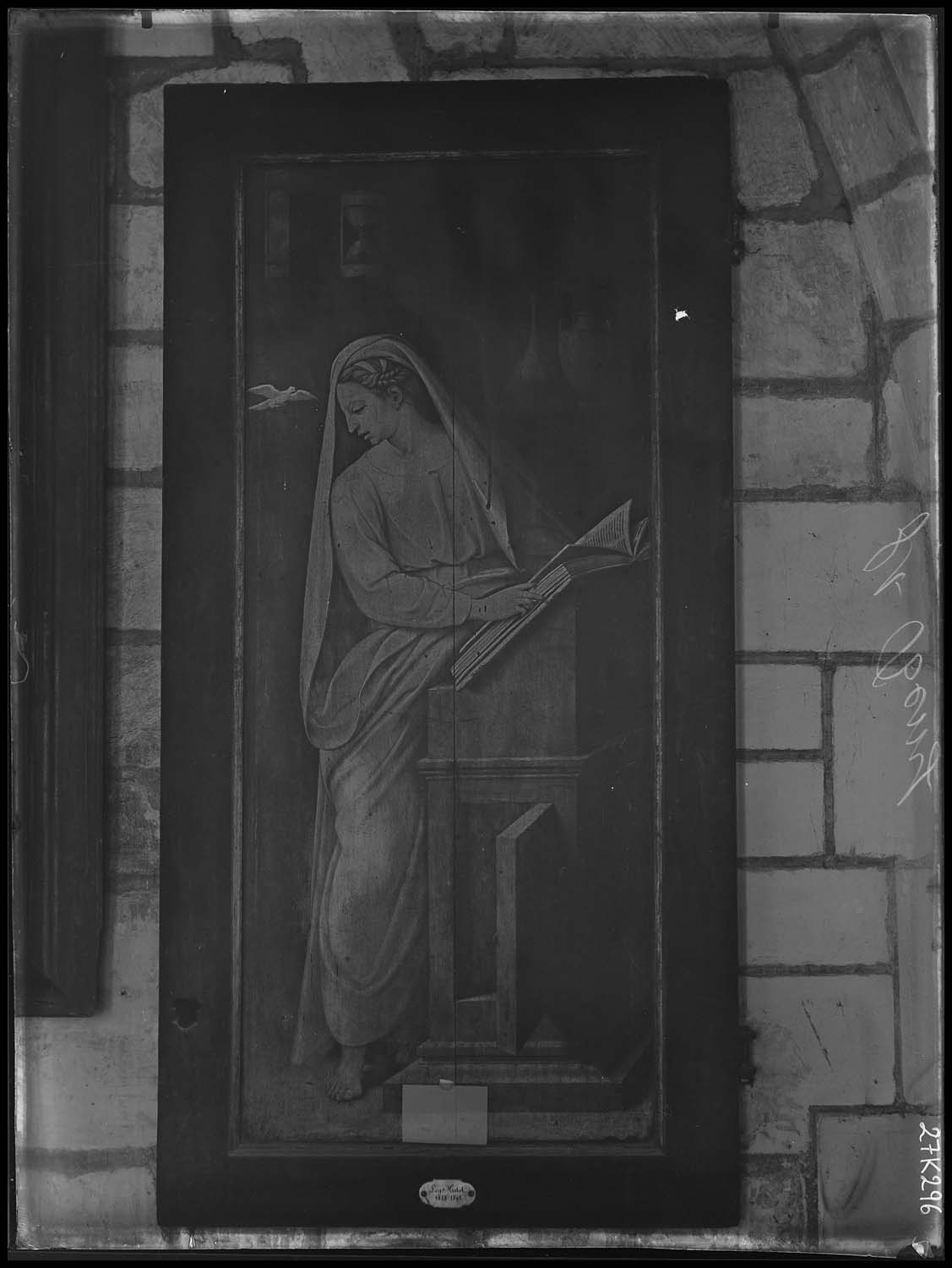 Panneau peint de triptyque : Annonciation