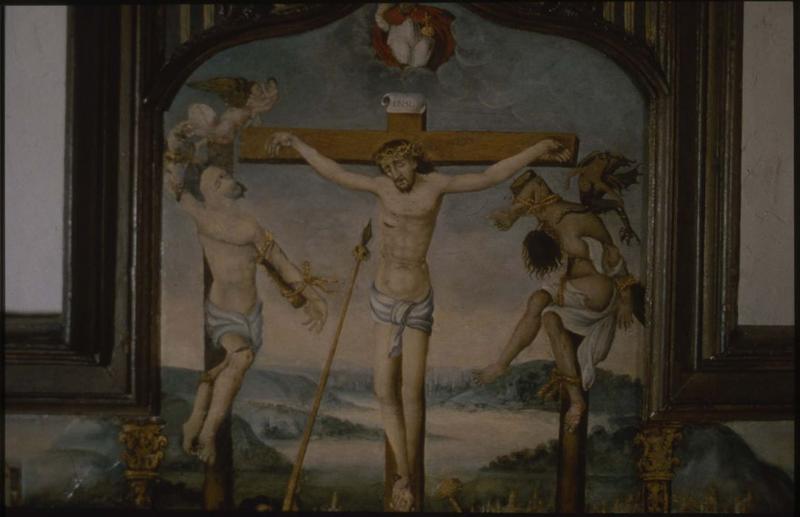 tableau : la Passion du Christ, vue partielle