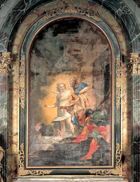 Tableau d'autel : la délivrance de saint Pierre