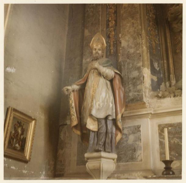 statue du maître-autel : saint Germain, vue générale