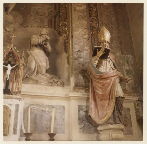 statue du maître-autel : saint Eloi, vue générale