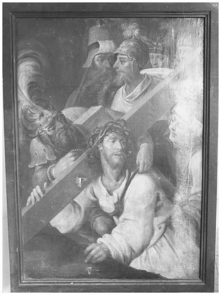 tableau : le Christ tombe sous le poids de la croix, vue générale - © Ministère de la Culture (France), Médiathèque du patrimoine et de la photographie (objets mobiliers), tous droits réservés
