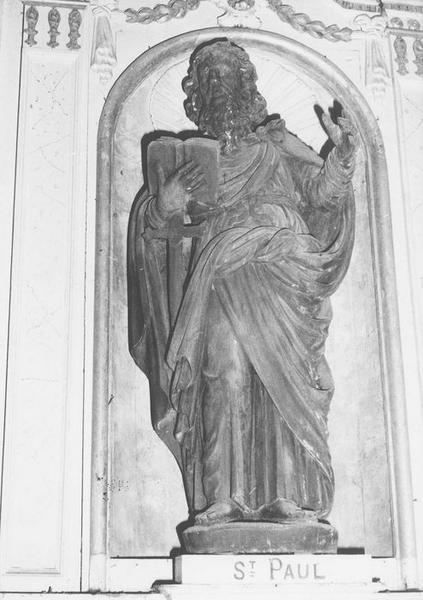 2 statues en pendant : Saint Pierre, Saint Paul