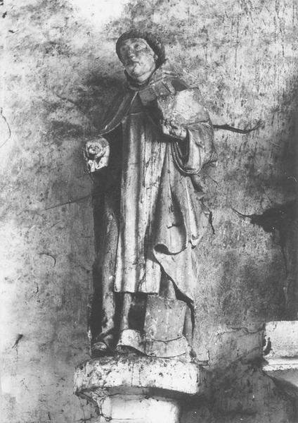 statue : saint Fiacre, vue générale