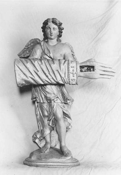 Statuette-reliquaire : Ange reliquaire de saint Leu