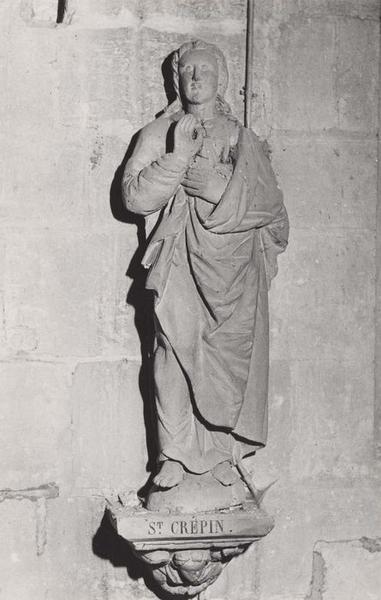 Statue (demi-nature) : saint Crépin