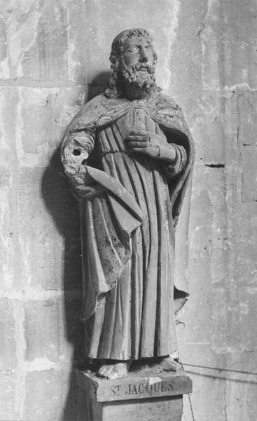 Statue (petite nature) : Saint Jacques le Majeur