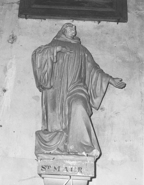 statue : saint Maur, vue générale - © Ministère de la Culture (France), Médiathèque du patrimoine et de la photographie (objets mobiliers), tous droits réservés