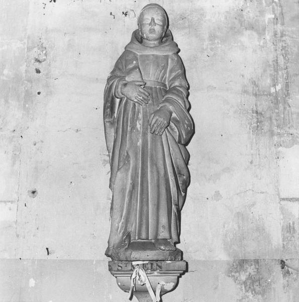 statue : saint Méen, vue générale - © Ministère de la Culture (France), Médiathèque du patrimoine et de la photographie (objets mobiliers), tous droits réservés
