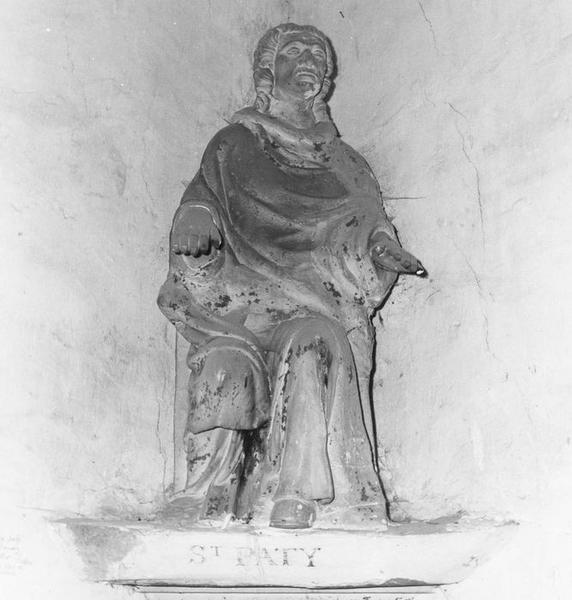 statue dite de saint Paty, vue générale - © Ministère de la Culture (France), Médiathèque du patrimoine et de la photographie (objets mobiliers), tous droits réservés