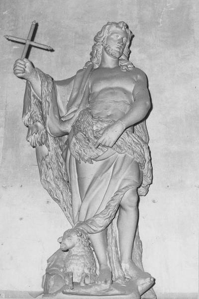 statue : saint Jean-Baptiste, vue générale - © Ministère de la Culture (France), Médiathèque du patrimoine et de la photographie (objets mobiliers), tous droits réservés