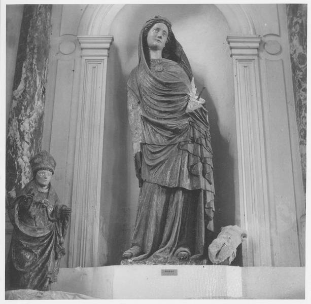 statuette : Vierge à l'enfant dite sainte Radegonde, vue générale - © Ministère de la Culture (France), Médiathèque du patrimoine et de la photographie (objets mobiliers), tous droits réservés