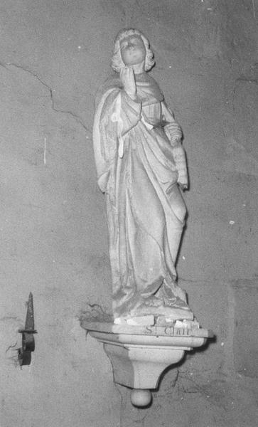 statue : saint Clair, vue générale - © Ministère de la Culture (France), Médiathèque du patrimoine et de la photographie (objets mobiliers), tous droits réservés