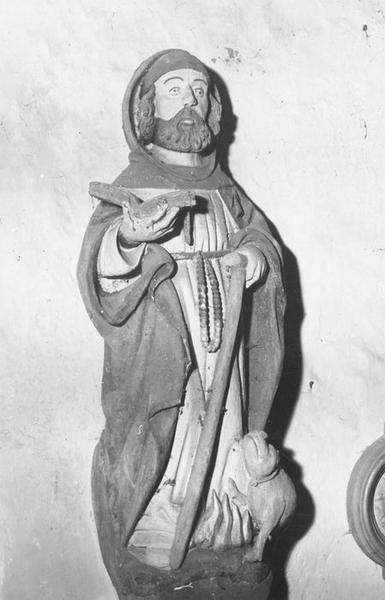 groupe sculpté : saint Antoine, vue générale